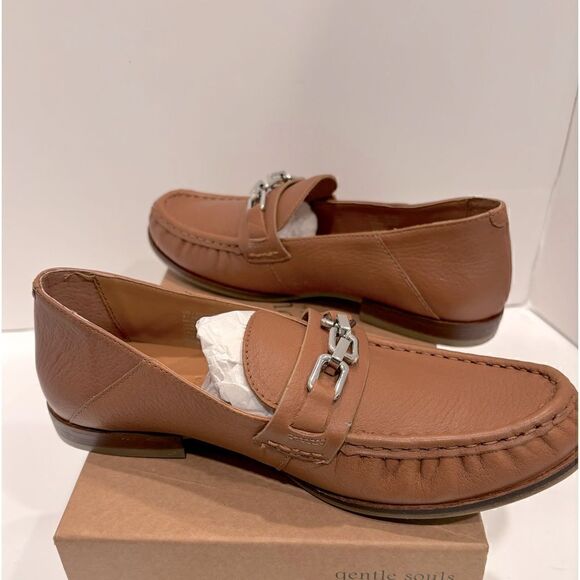 GENTLE SOULS JANELLA Slip-On Flats Black Leather Women’s Size 8 shoes, slip on - Picture 13 of 15